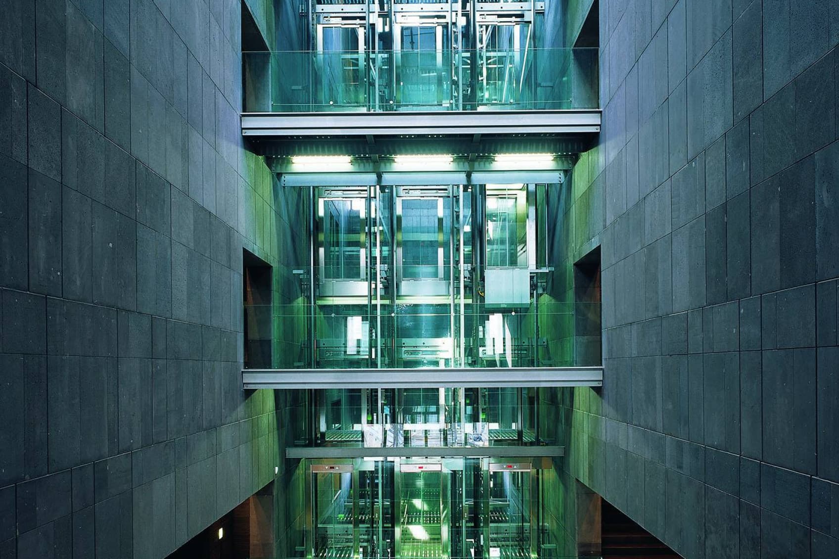 Innenansicht Mumok im MQ, Architektur Ortner&Ortner